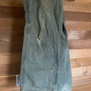 Green Canvas Carhart Pants